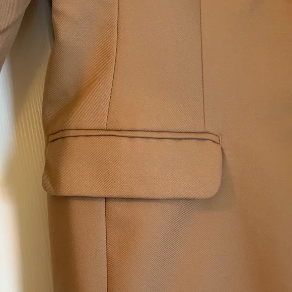 Banana Republic Tan Double-Breasted Blazer with Gold Buttons - Picture 4 of 7